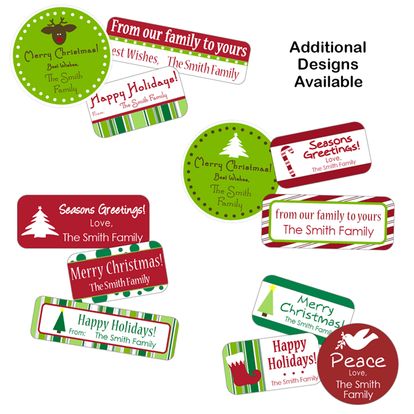 Small Christmas Combo Gift Labels Design Number One