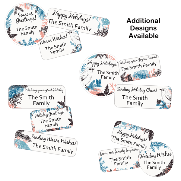 Small Winter Combo Gift Labels Design Number Two
