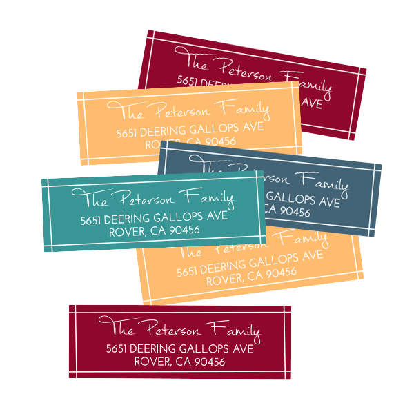 Southwest Hues Return Address Labels