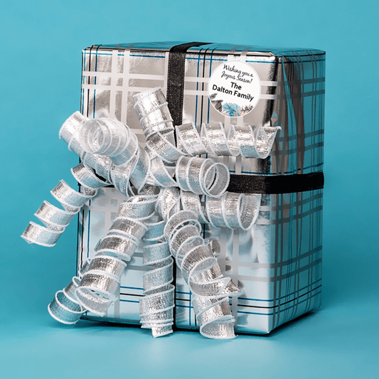 Large Winter Combo Gift Labels Design Number Two On Holiday Present