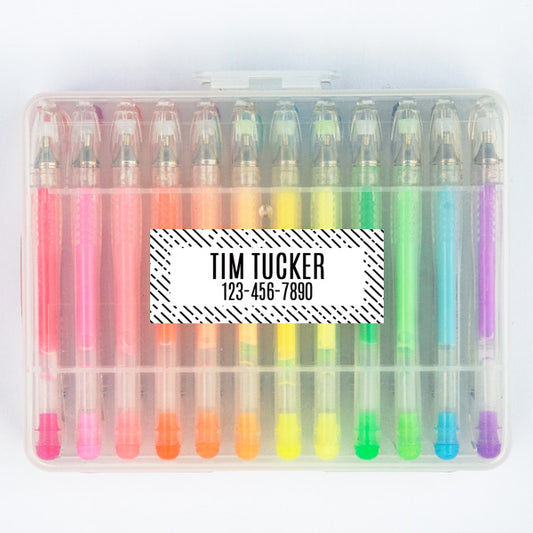 Lines Rectangle Contact Labels