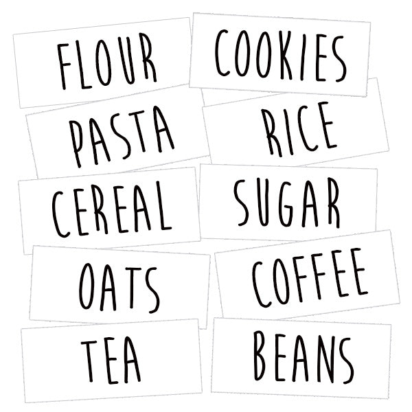 Clear Pantry Label Pack