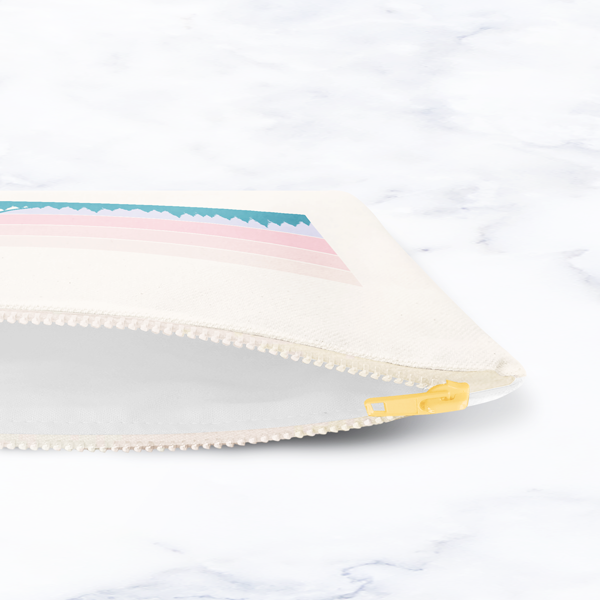 Pastel Horizon Carry-All Pouch Zipper View