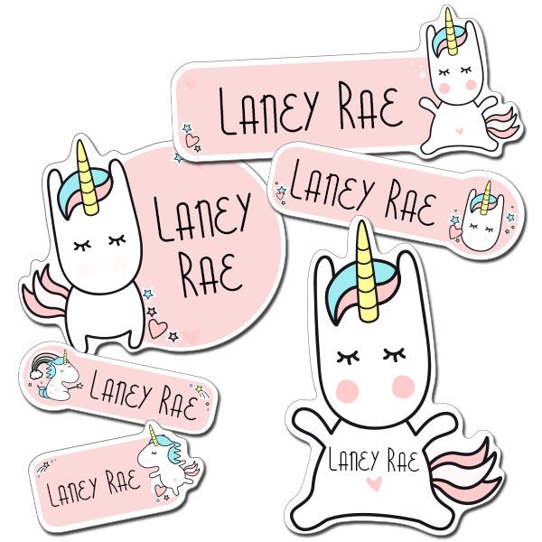 Unicorn Kiddie Label Pack