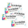 Tropical Rectangle Contact Labels