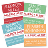 Allergy Alert Labels