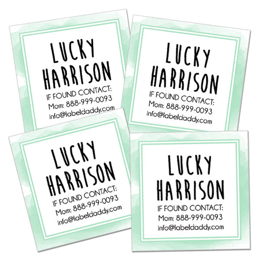 Splash Square Contact Labels