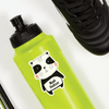 Cheerful Panda Die Cut Name Label on Reusable Water Bottle