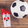 Soccer Ball Die Cut Name Label on Reusable Water Bottle