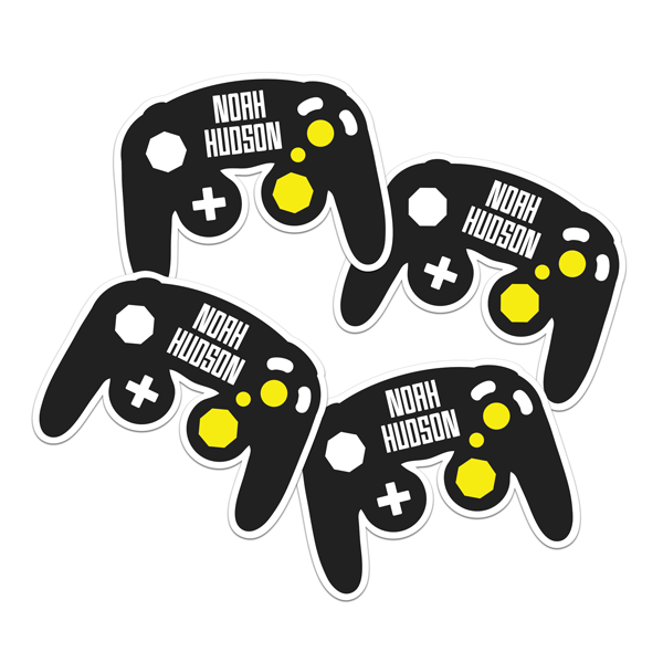 Gamepad Number Label Game Controller Die-Cut Labels – LabelDaddy