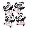 Panda Ballerina Die Cut Name Labels