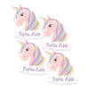 Unicorn Sparkle Die Cut Name Labels