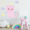 Large Angelic Kitty Wall Decal Set