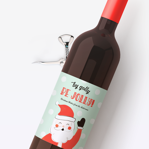 Be Jolly Wine Labels – LabelDaddy
