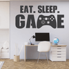 Eat Sleep Game Vinyl Wall Quote