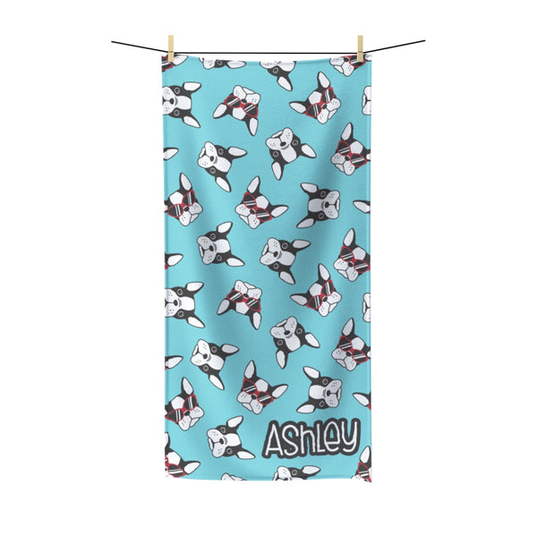 Frenchie Dog Beach Towel