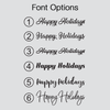 Happy Holidays Wall Decal