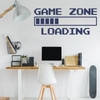 Navy Vinyl Game Zone Loading Wall Decal Quote
