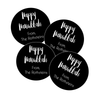 Black & White Hanukkah Gift Labels