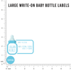 Medium Write-On Baby Bottle Labels