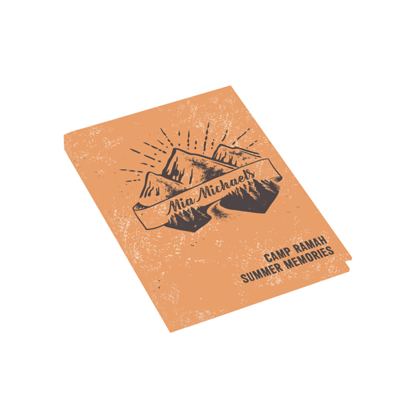 Summit Pass Journal in Orange Slanted View