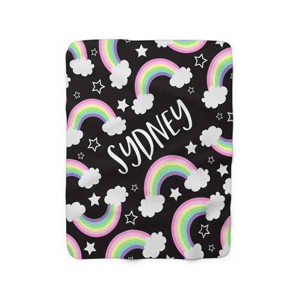 Stars N' Rainbows Fleece Blanket