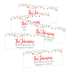 Retro Christmas Lights Return Address Labels