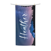 Mountain Sky Towel with Script font option