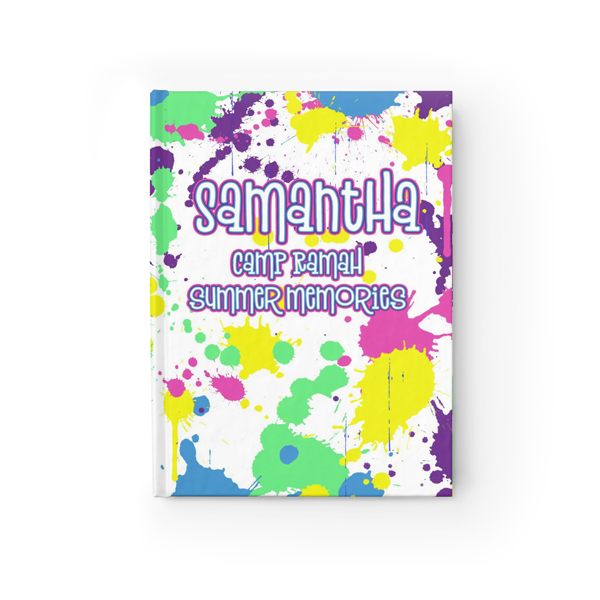 Neon Splatter Journal Front View