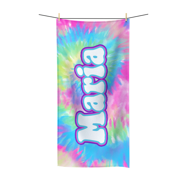 Groovy Tie-Dye Beach Towel