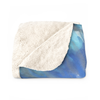 Blue Tie-Dye Fleece Blanket