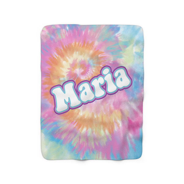 Tie dye discount fleece blanket