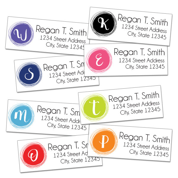 Monogram Return Address Labels – LabelDaddy