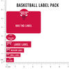 NBA Basketball Label Pack