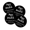 Black & White Hanukkah Return Address Labels