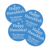 Happy Hanukkah Return Address Labels