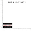Bold Allergy Labels