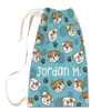 Large Bulldog Laundry Bag