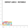 Floral Rectangle Contact Labels