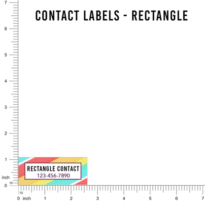 Construction Rectangle Contact Labels