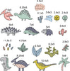 Dinosaur Pattern Wall Decals
