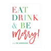 Eat Drink & Be Merry Wine Labels