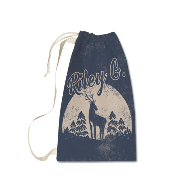 Moonlight Deer Laundry Bag