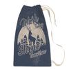 Moonlight Deer Laundry Bag in Cream Back View