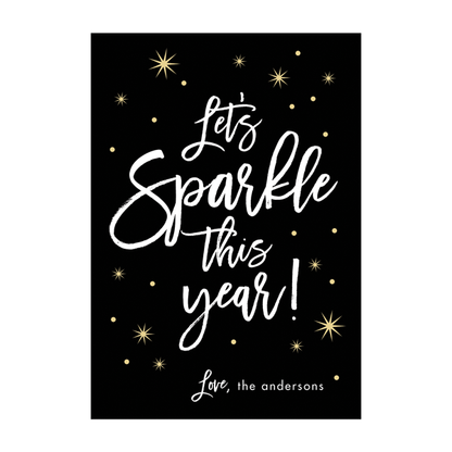 Let's Sparkle Wine Labels