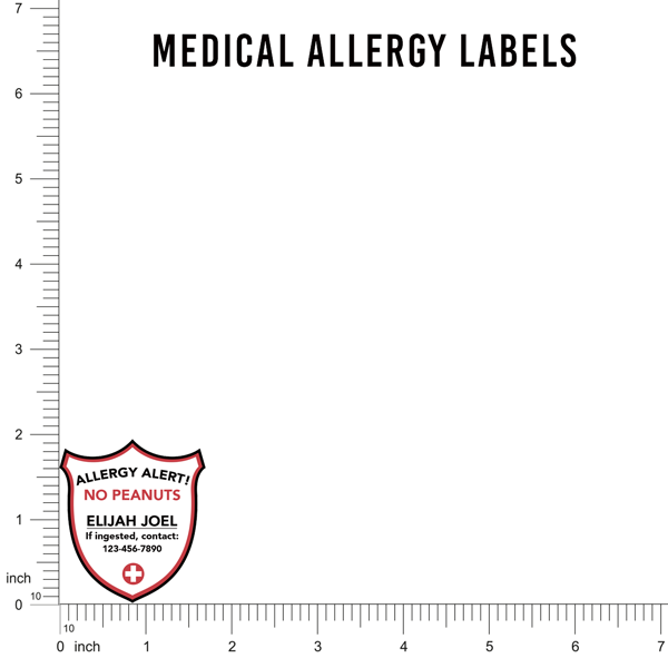 Medical Allergy Labels – LabelDaddy