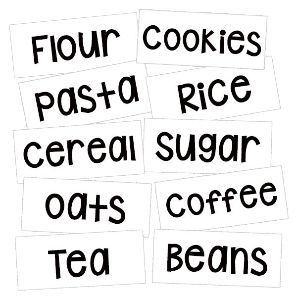 Clear Pantry Label Pack – LabelDaddy for Free Printable Labels For Pantry