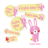 Bunny Kiddie Label Pack