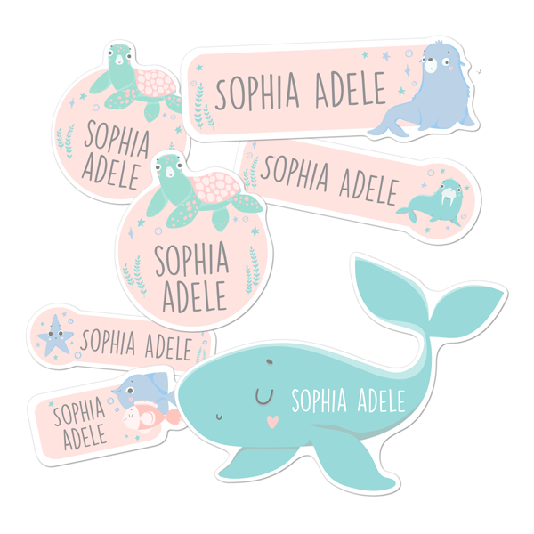 Under the Sea Kiddie Label Pack – LabelDaddy for Free Printable Fish Name Tags