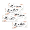Floral Rectangle Contact Labels